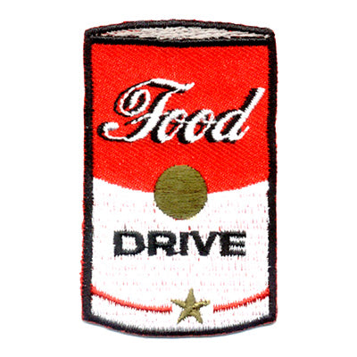 12 Pieces-Food Drive (Soup Can) Patch-Free shipping