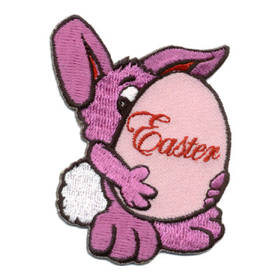 12 Pieces-Easter (Bunny W/ Egg) Patch-Free shipping