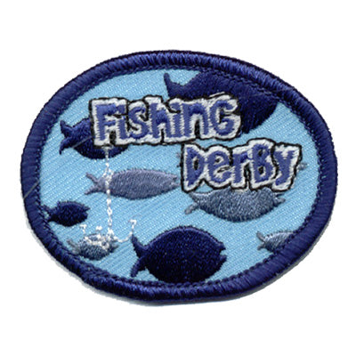 12 Pieces-Fishing Derby Patch-Free shipping