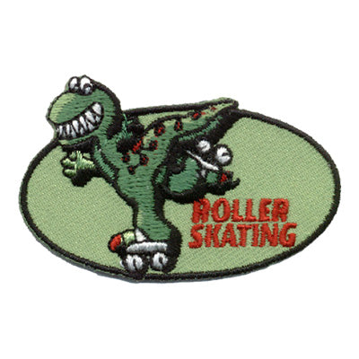 Roller Skating - Dino Patch