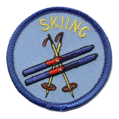 Skiing (Ski & Poles) Patch