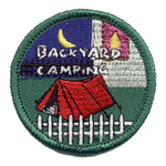 12 Pieces - Backyard Camping Patch - Free shipping