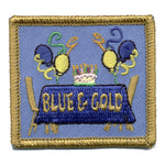 12 Pieces-Blue & Gold Patch-Free shipping
