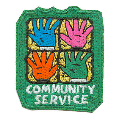 12 Pieces-Community Service Patch-Free shipping