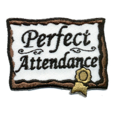 12 Pieces-Perfect Attendance Patch-Free shipping