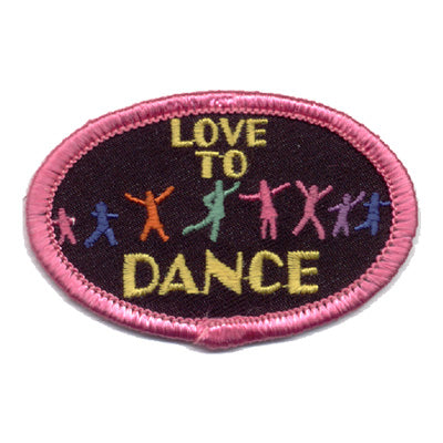 12 Pieces-Love To Dance Patch-Free shipping