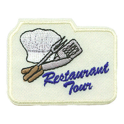 12 Pieces-Restaurant Tour Patch-Free shipping