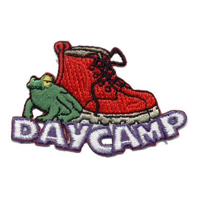 12 Pieces-Day Camp - Frog & Boot Patch-Free shipping