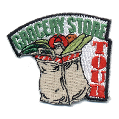 12 Pieces-Grocery Store Tour Patch-Free shipping
