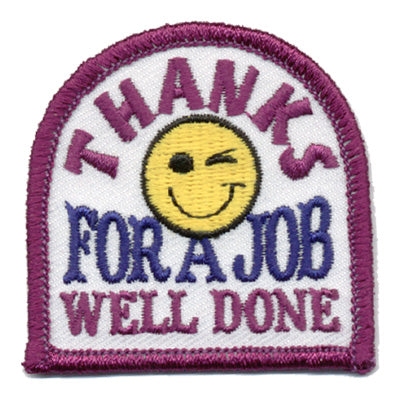 Thanks A Job Well Done Patch