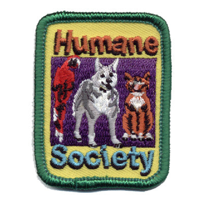 12 Pieces - Humane Society Patch - Free Shipping