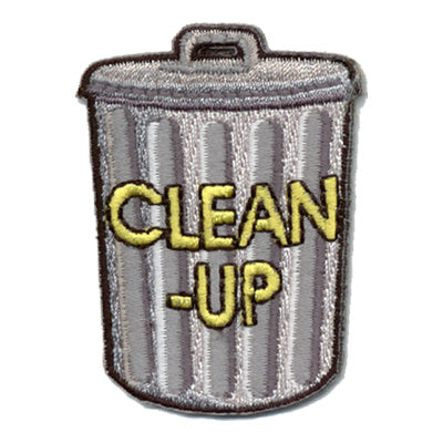 12 Pieces-Clean-Up (Garbage Can) Patch-Free shipping