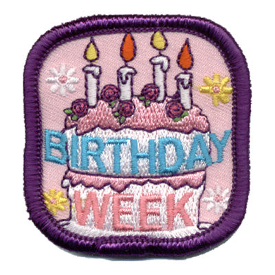 12 Pieces-Birthday Week Patch-Free shipping