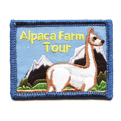 12 Pieces-Alpaca Farm Tour Patch-Free shipping