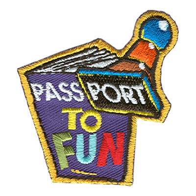 12 Pieces-Passport To Fun Patch-Free shipping