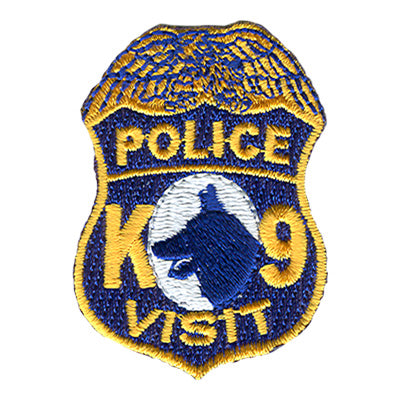 12 Pieces-Police K-9 Visit Patch-Free shipping
