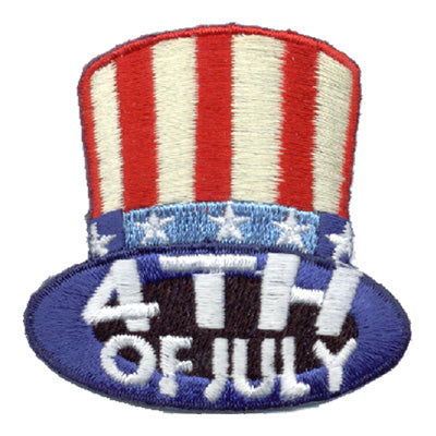 4th Of July (Top Hat) Patch