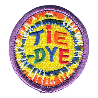 12 Pieces-Tie-Dye Circle Patch-Free Shipping