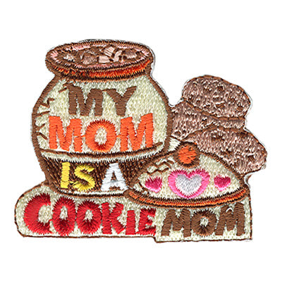 12 Pieces-My Mom Is A Cookie Mom Patch-Free shipping