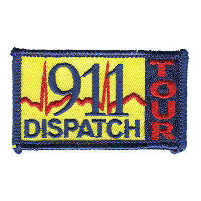 12 Pieces-911 Dispatch Tour Patch-Free shipping