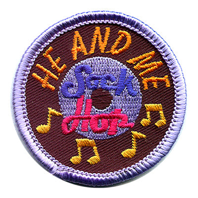 12 Pieces-He And Me Sock Hop Patch-Free shipping