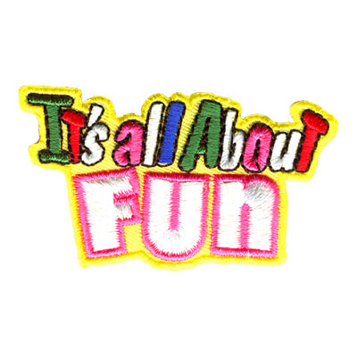 12 Pieces-It's All About Fun Patch-Free shipping