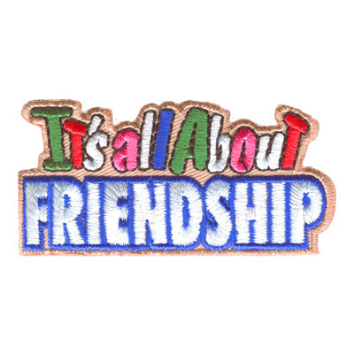 12 Pieces-It's All About Friends Patch-Free shipping