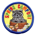 12 Pieces-Spring Campout (Raccoon) Patch-Free shipping