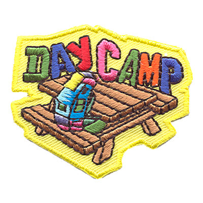 12 Pieces-Day Camp (Picnic Table) Patch-Free shipping