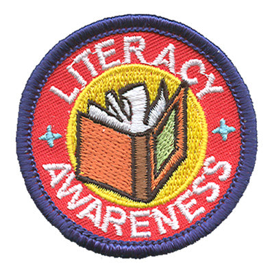 12 Pieces-Literacy Awareness Patch-Free shipping