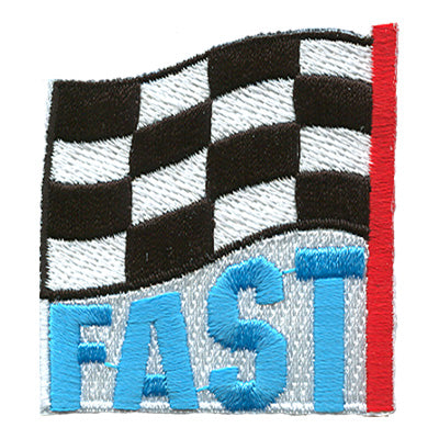 12 Pieces-Fast (Finish Line Flag) Patch-Free shipping