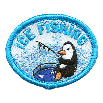 12 Pieces-Ice Fishing (Penguin) Patch-Free shipping