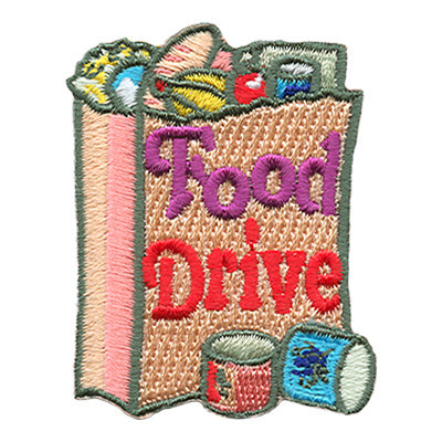 12 Pieces-Food Drive Patch-Free shipping