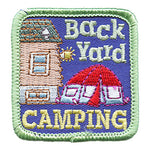 12 Pieces - Backyard Camping Patch - Free shipping