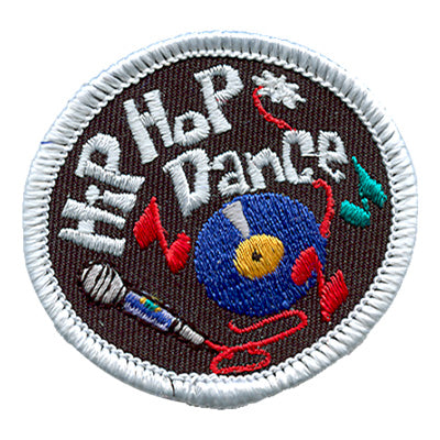 12 Pieces-Hip Hop Dance (Circular) Patch-Free shipping