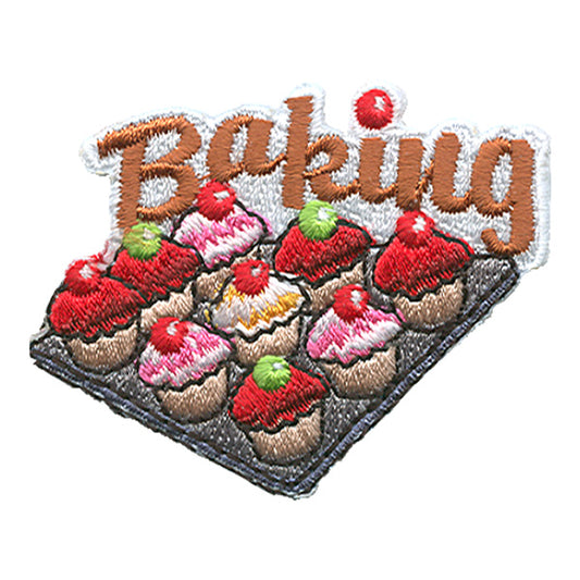 12 Pieces-Baking (Cupcakes On Pan) Patch-Free Shipping