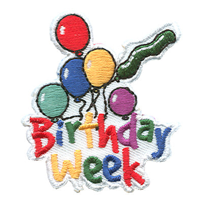 12 Pieces-Birthday Week Patch-Free shipping