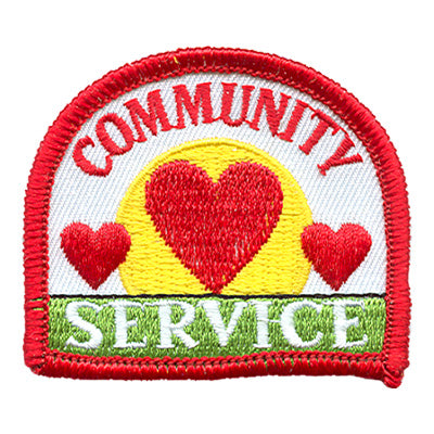 12 Pieces-Community Service Patch-Free shipping