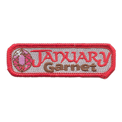 12 Pieces-Birthstone-Jan-Garnet Patch-Free shipping