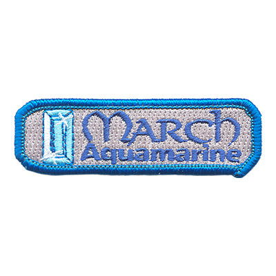 12 Pieces-Birthstone- Mar-Aqua Patch-Free shipping