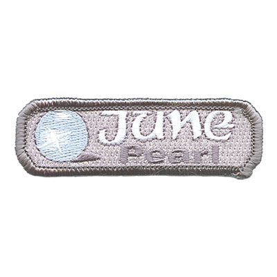 Birthstone-June-Pearl Patch