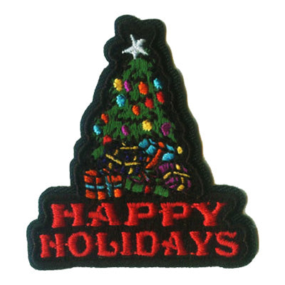 12 Pieces-Happy Holidays Patch-Free shipping