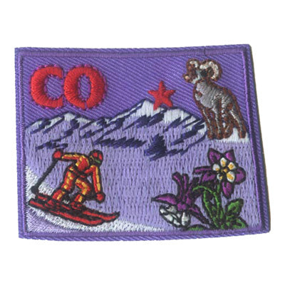 12 Pieces Scout fun patch - Colorado State Patch