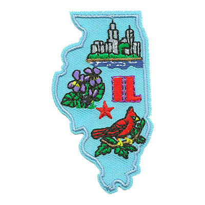 12 Pieces Scout fun patch - Illinois State Patch