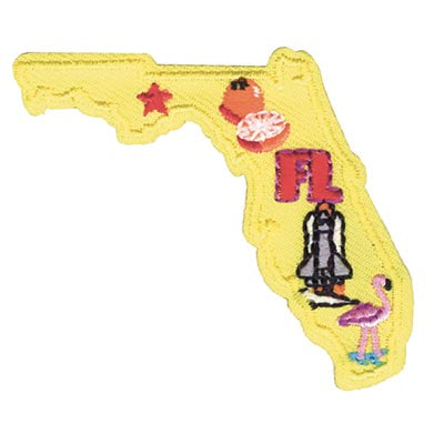 12 Pieces Scout fun patch - Florida State Patch