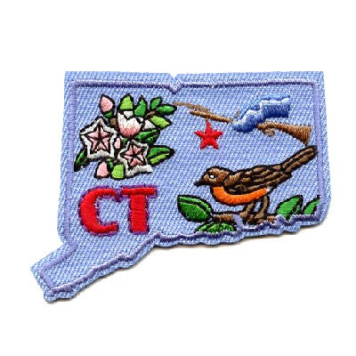 Connecticut State Patch – Basics Clothing Store