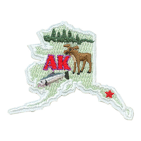 12 Pieces Scout fun patch - Alaska State Patch