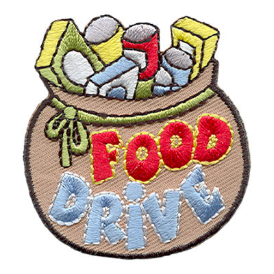 12 Pieces-Food Drive Patch-Free shipping
