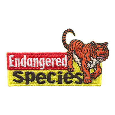 12 Pieces - Endangered Species Tiger Patch - Free Shipping