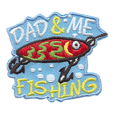 12 Pieces-Dad & Me Fishing Patch-Free shipping